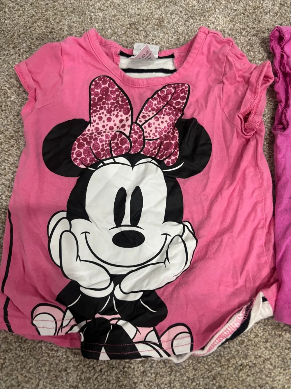 Lot of Toddler Girl Minnie Mouse Shirt Bundle 3T Gap Disney short sleeve tee